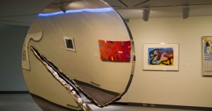 An art exhibit on display at the Wichita Art Museum in Wichita, KS