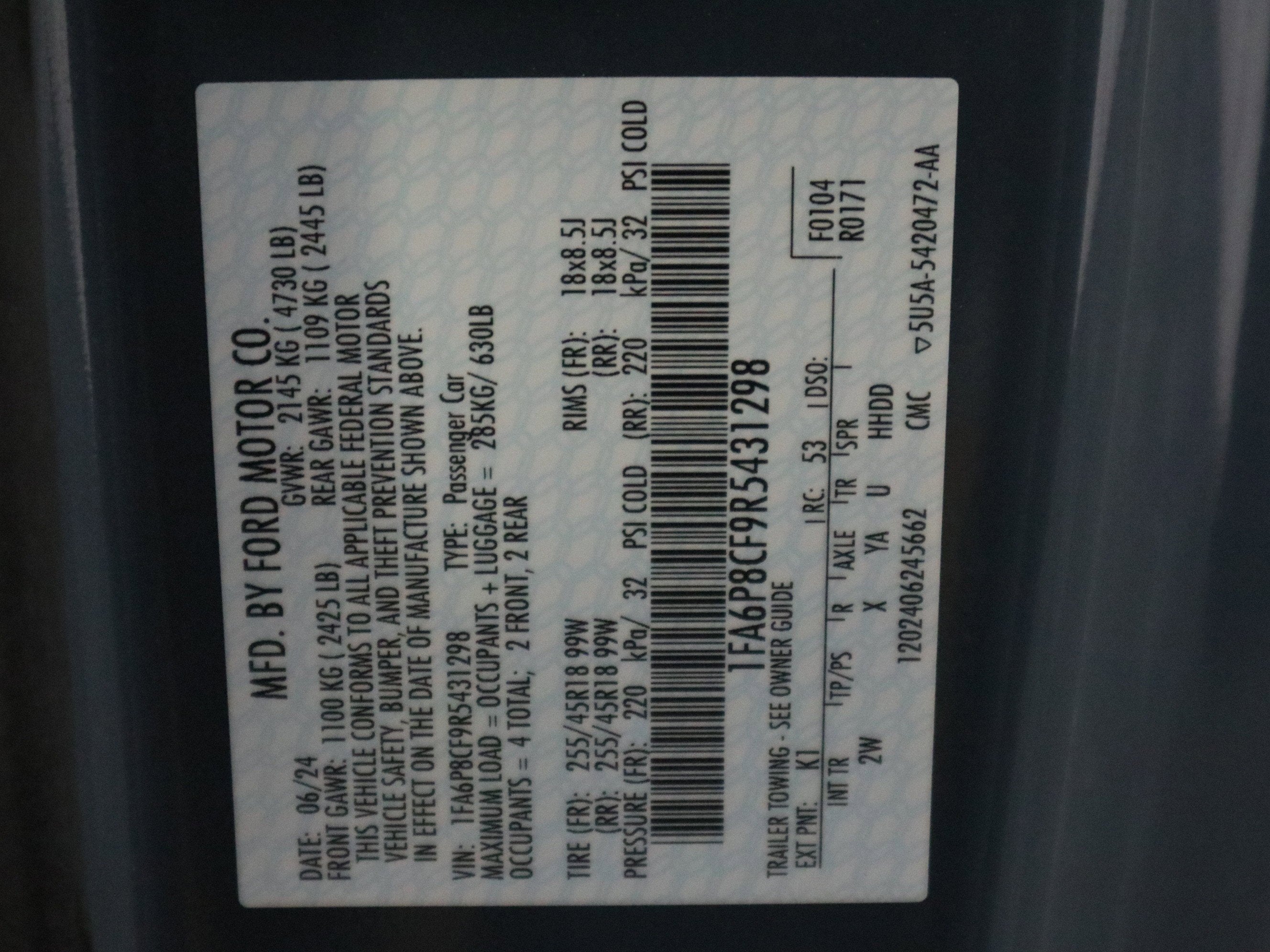 2024 Ford Mustang GT