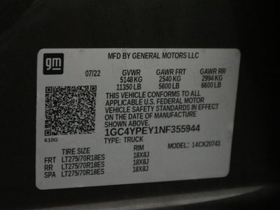 2022 Chevrolet Silverado 2500HD LTZ Crew Cab 4WD