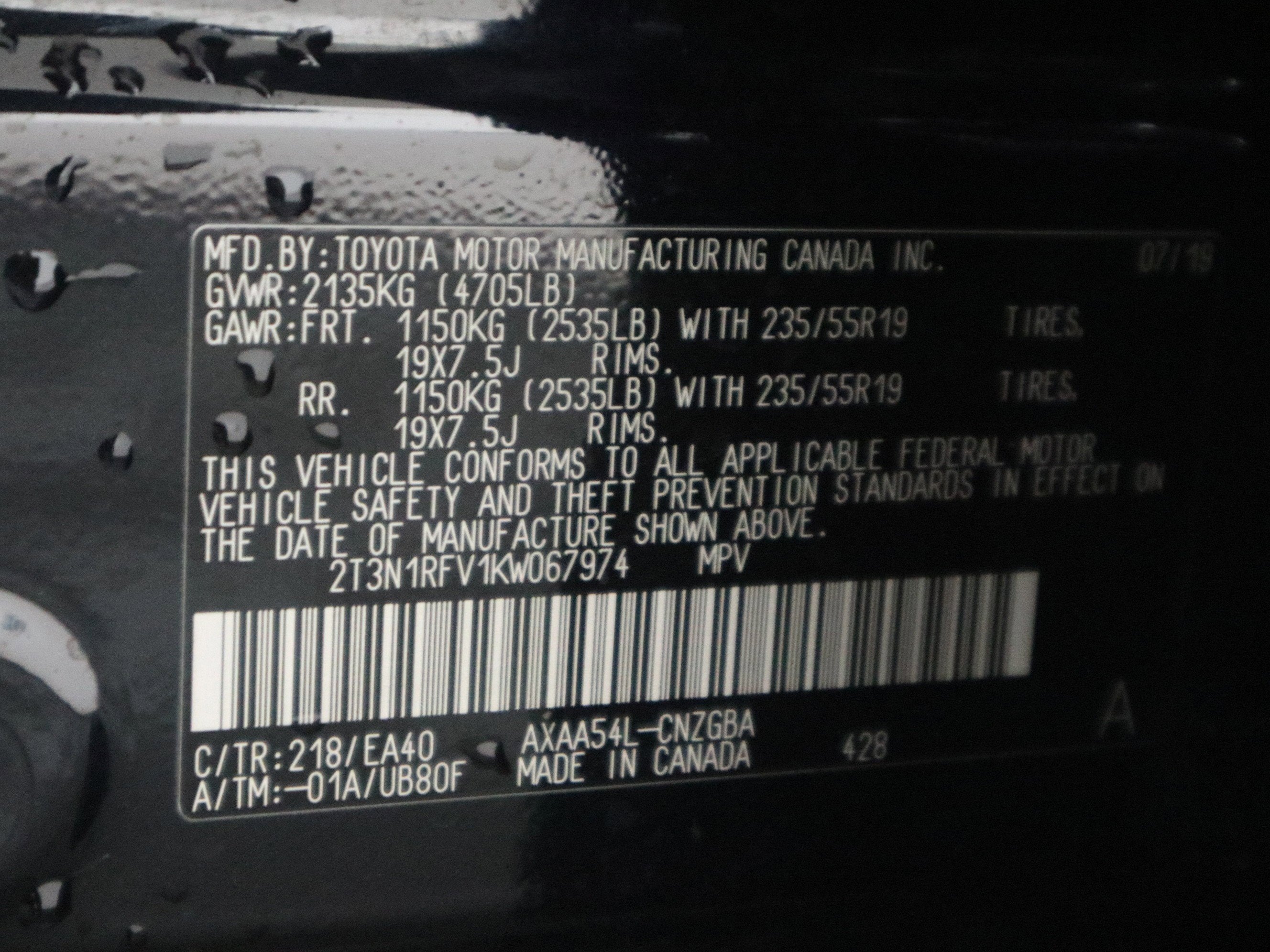 2019 Toyota RAV4 Limited AWD