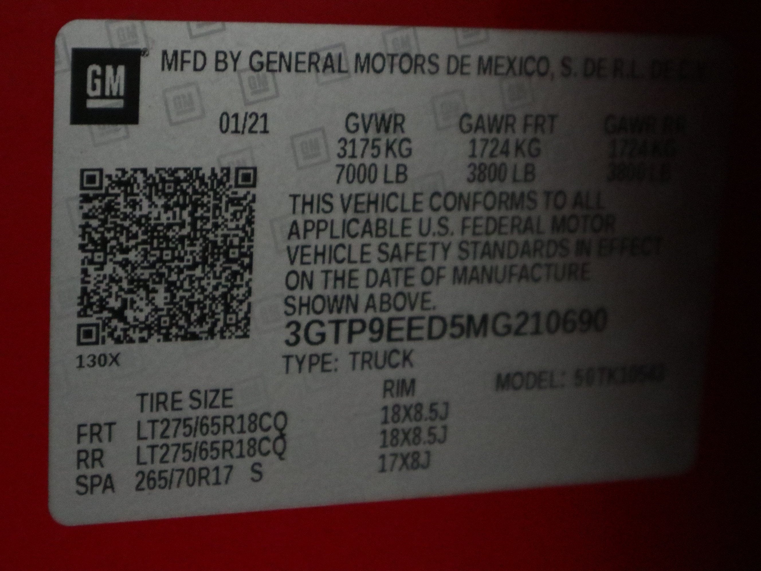 2021 GMC Sierra 1500 AT4 Crew Cab 4WD