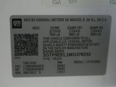 2021 GMC Sierra 1500 AT4 Crew Cab 4WD