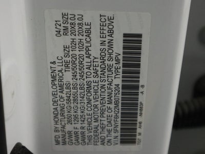 2021 Honda Pilot Special Edition AWD