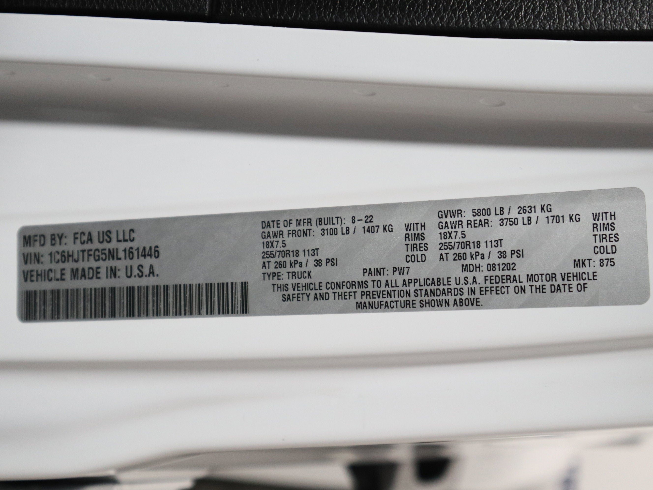 2022 Jeep Gladiator Overland 4x4