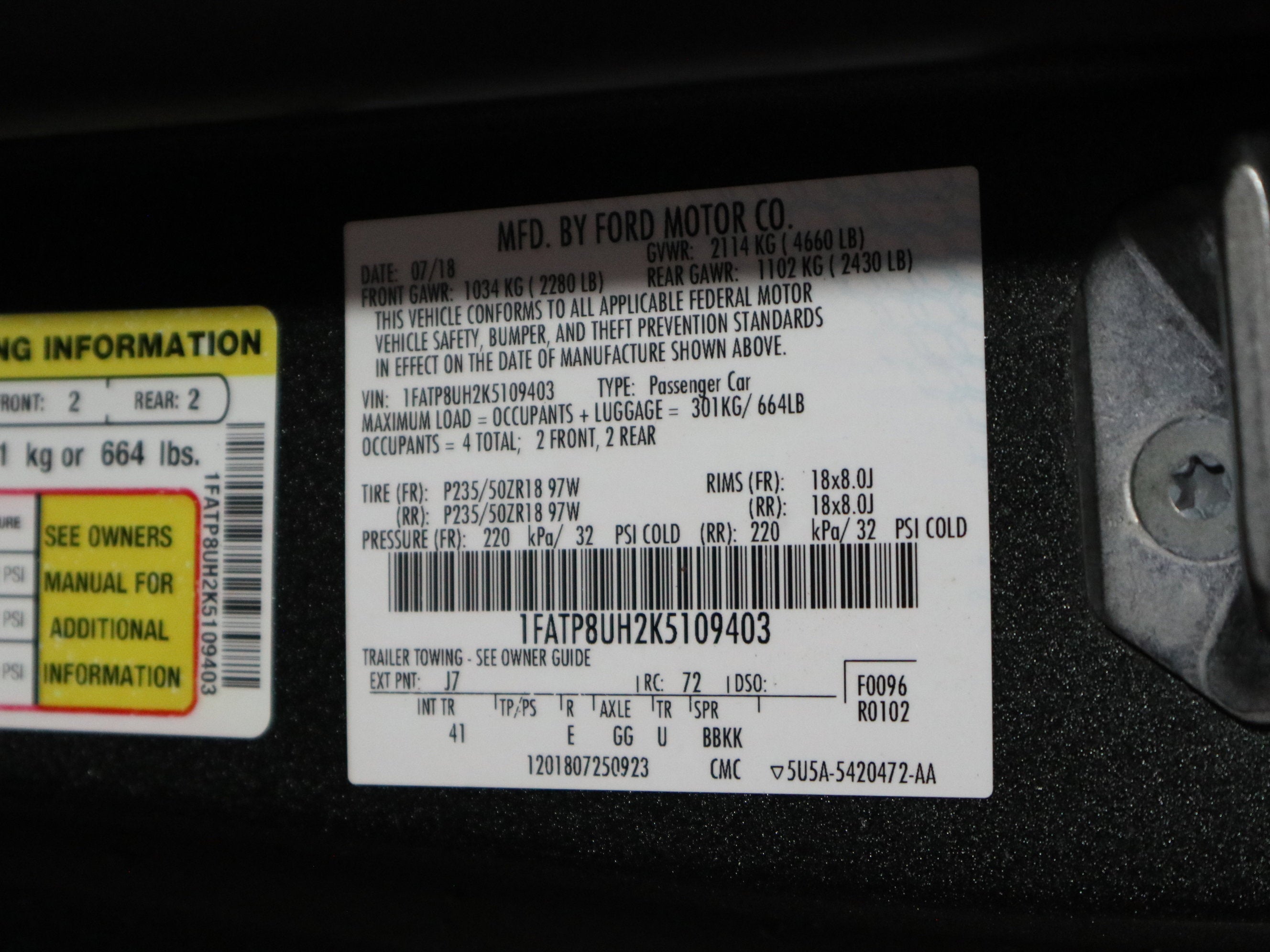 2019 Ford Mustang EcoBoost Premium