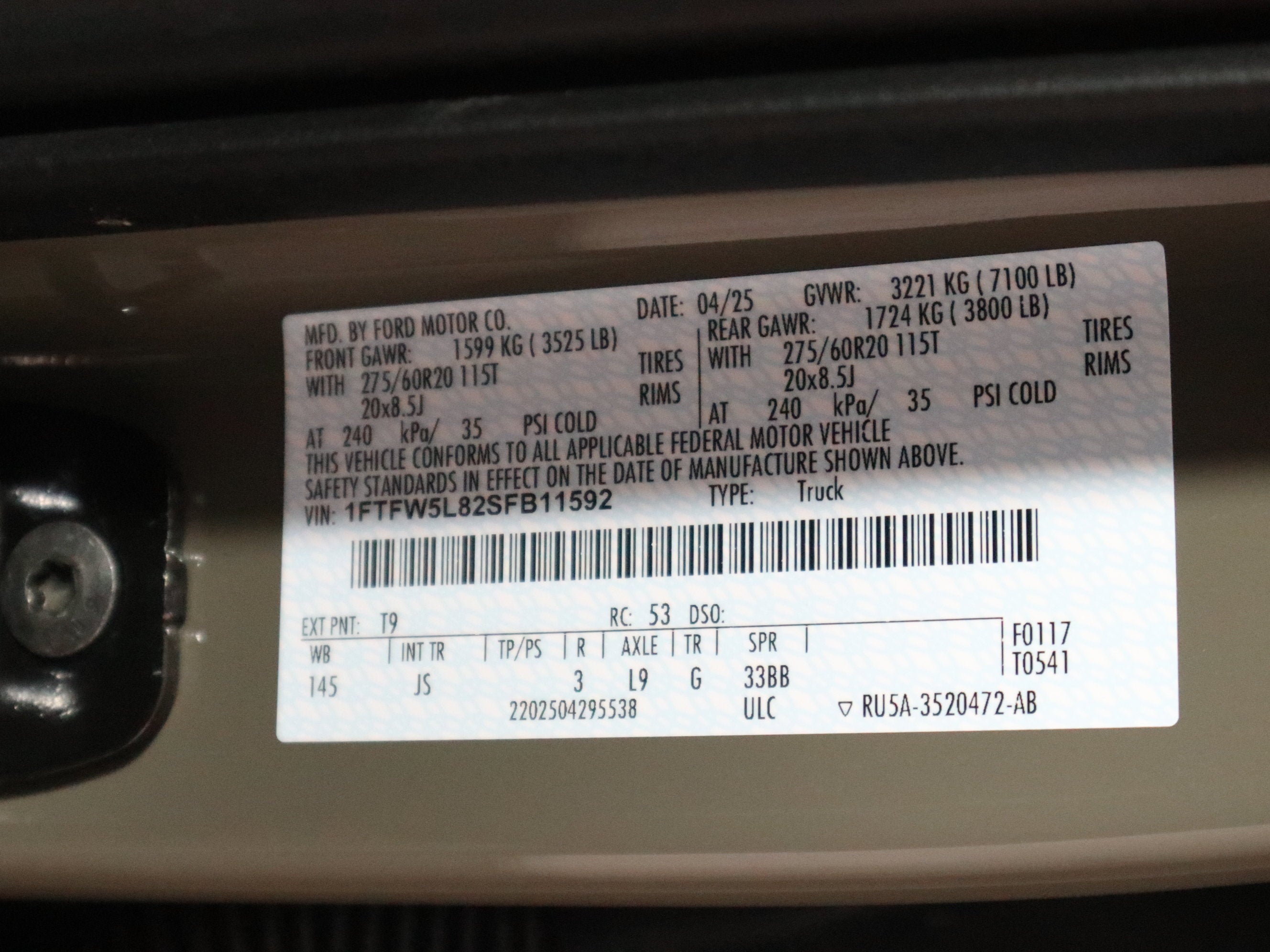 2025 Ford F-150 LARIAT