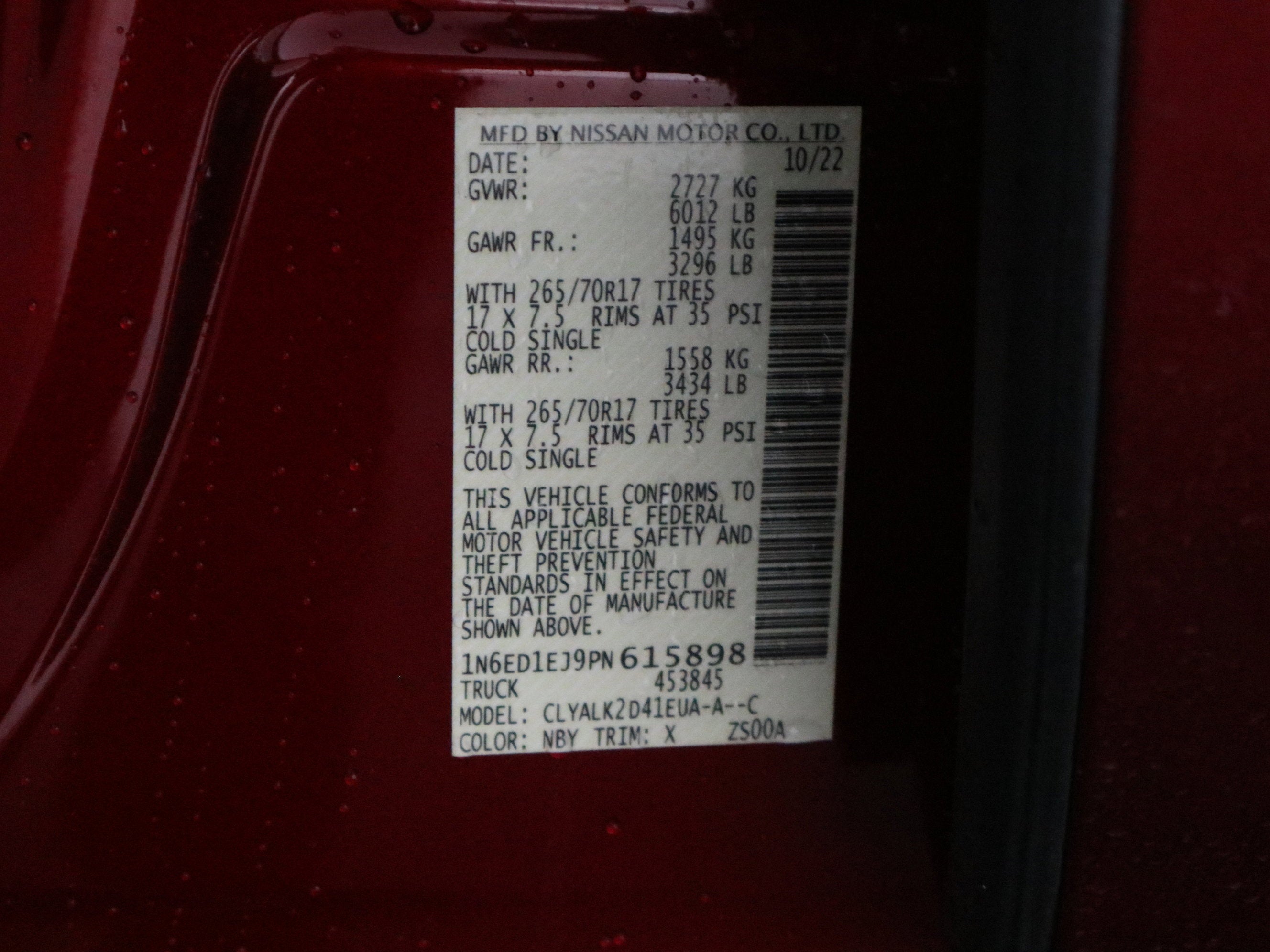 2023 Nissan Frontier PRO-X Crew Cab