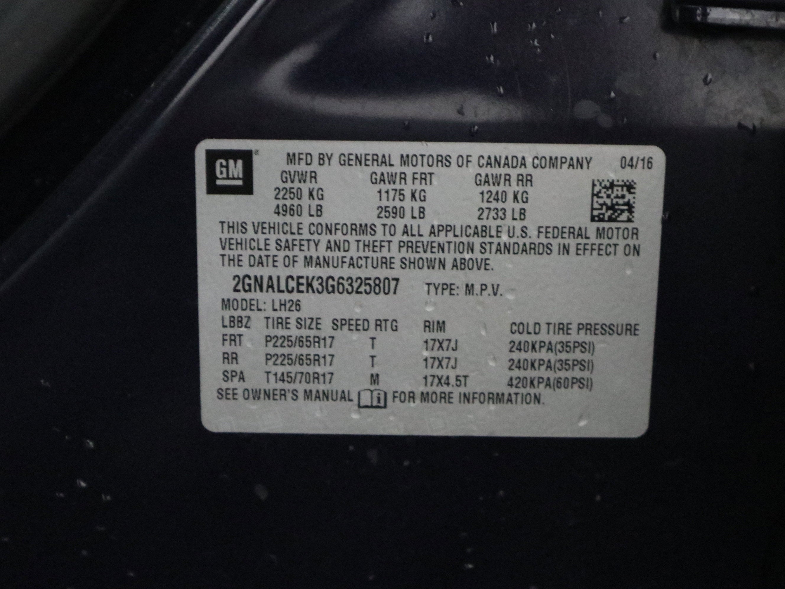 2016 Chevrolet Equinox LT