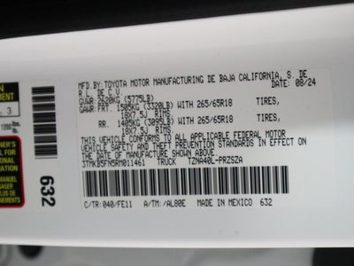 2024 Toyota Tacoma 2WD TRD Sport