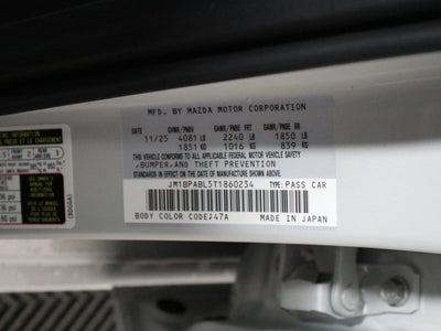 2026 Mazda Mazda3 Sedan 2.5 S Select Sport