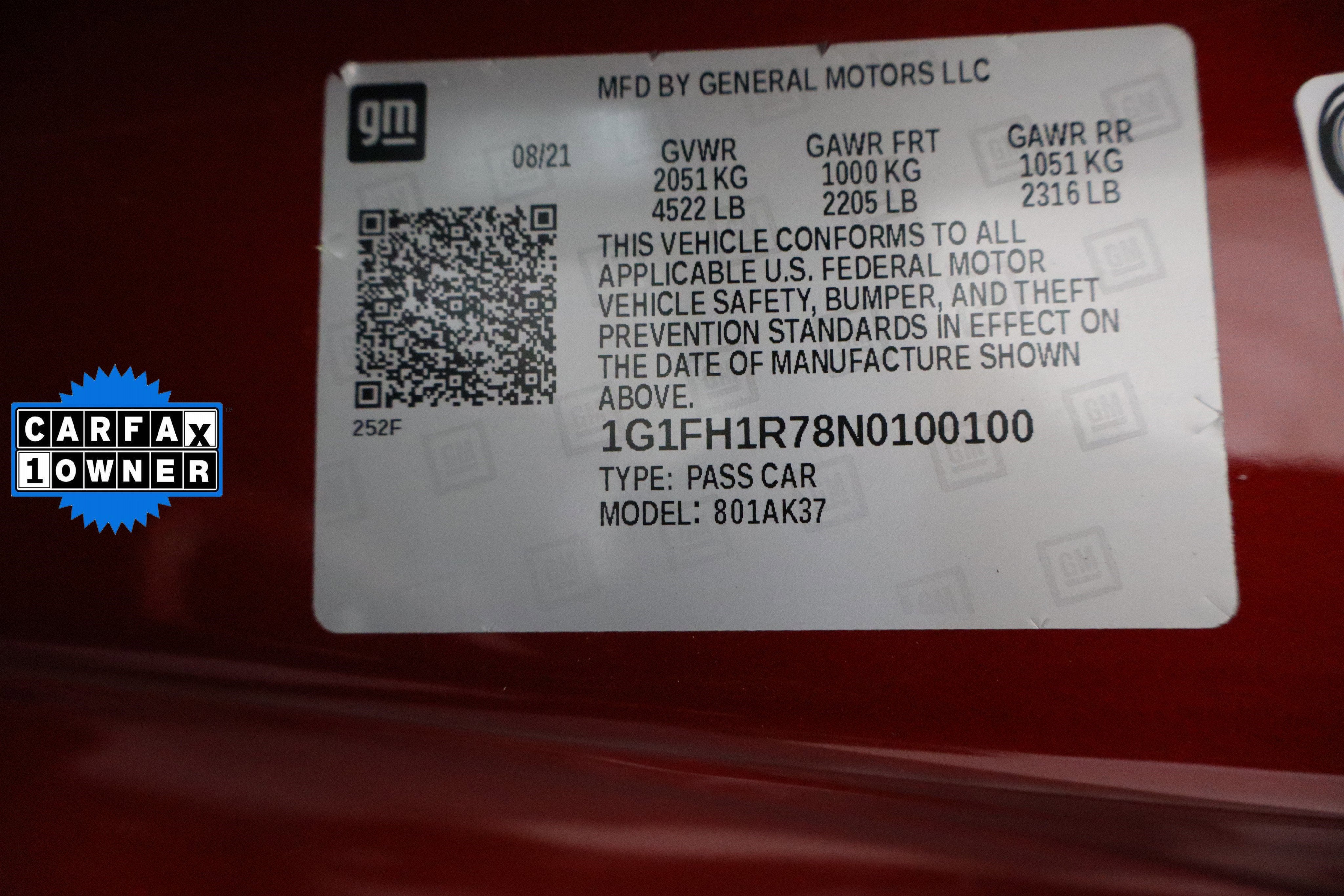 2022 Chevrolet Camaro 2SS