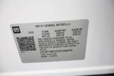 2027 Chevrolet Bolt LT