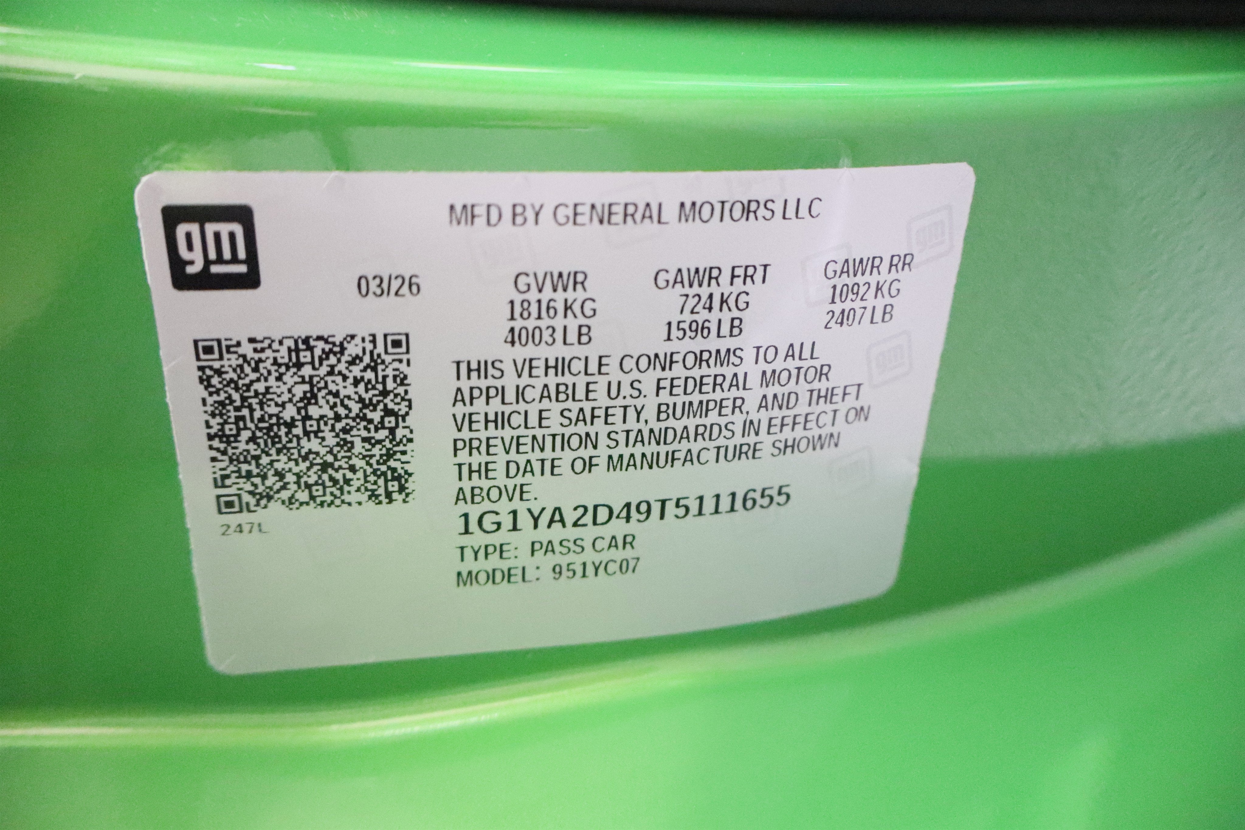 2026 Chevrolet Corvette 1LT