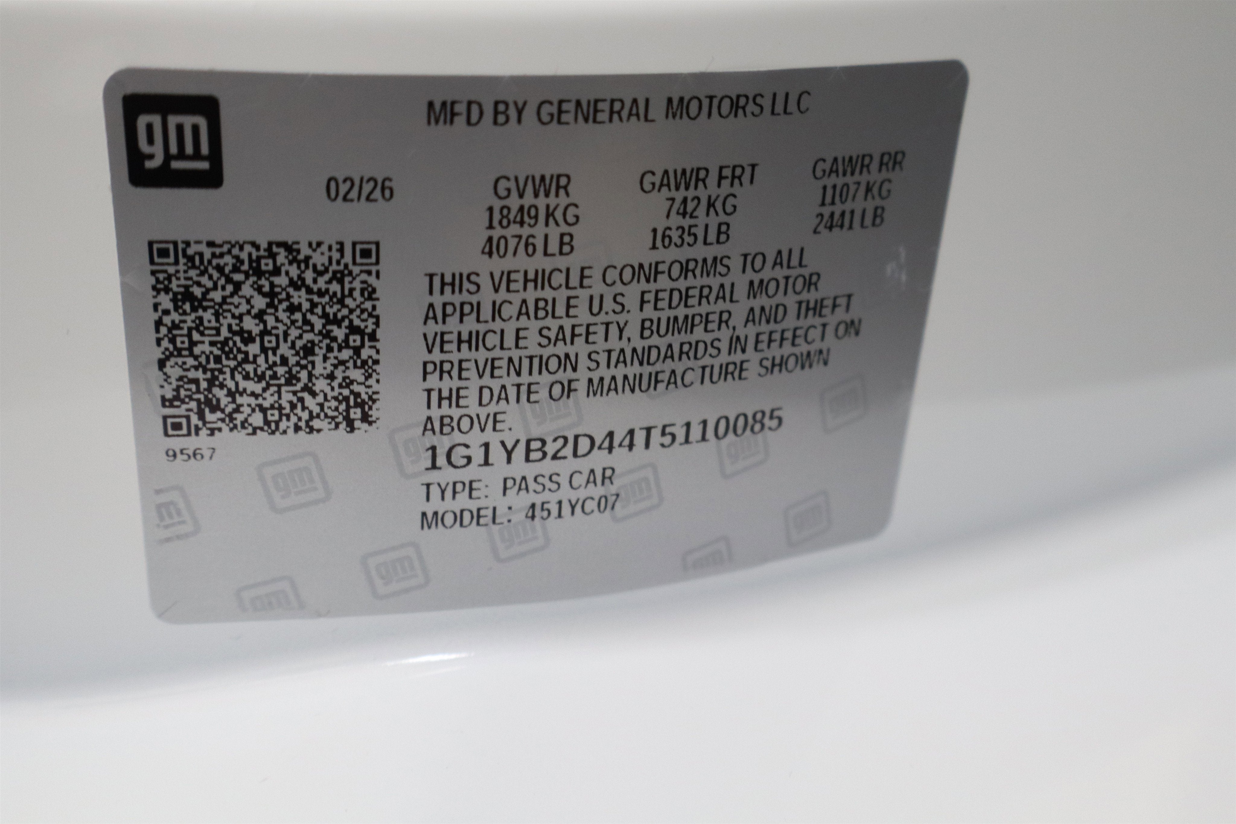 2026 Chevrolet Corvette 2LT