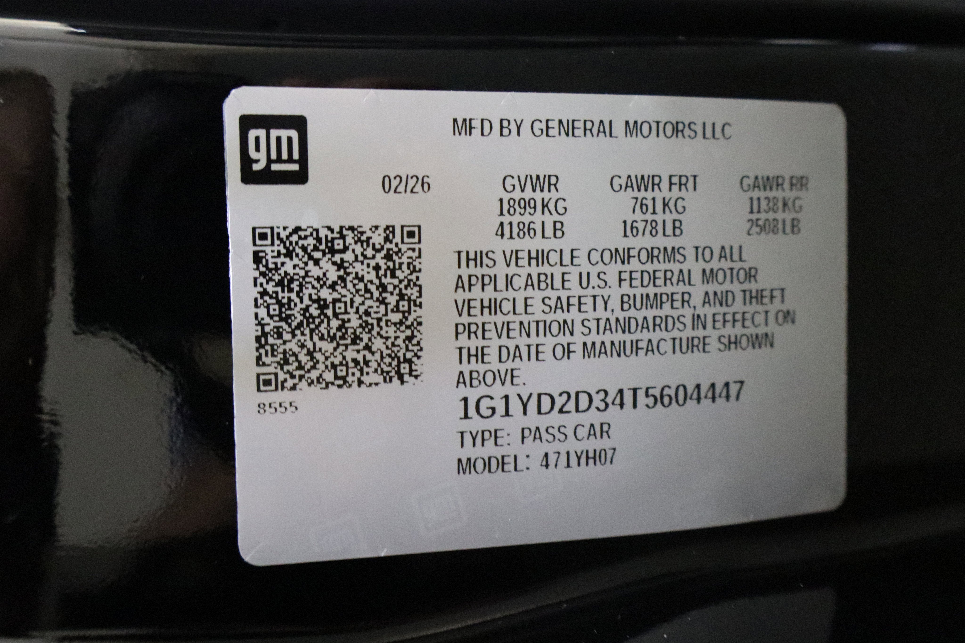 2026 Chevrolet Corvette 1LZ