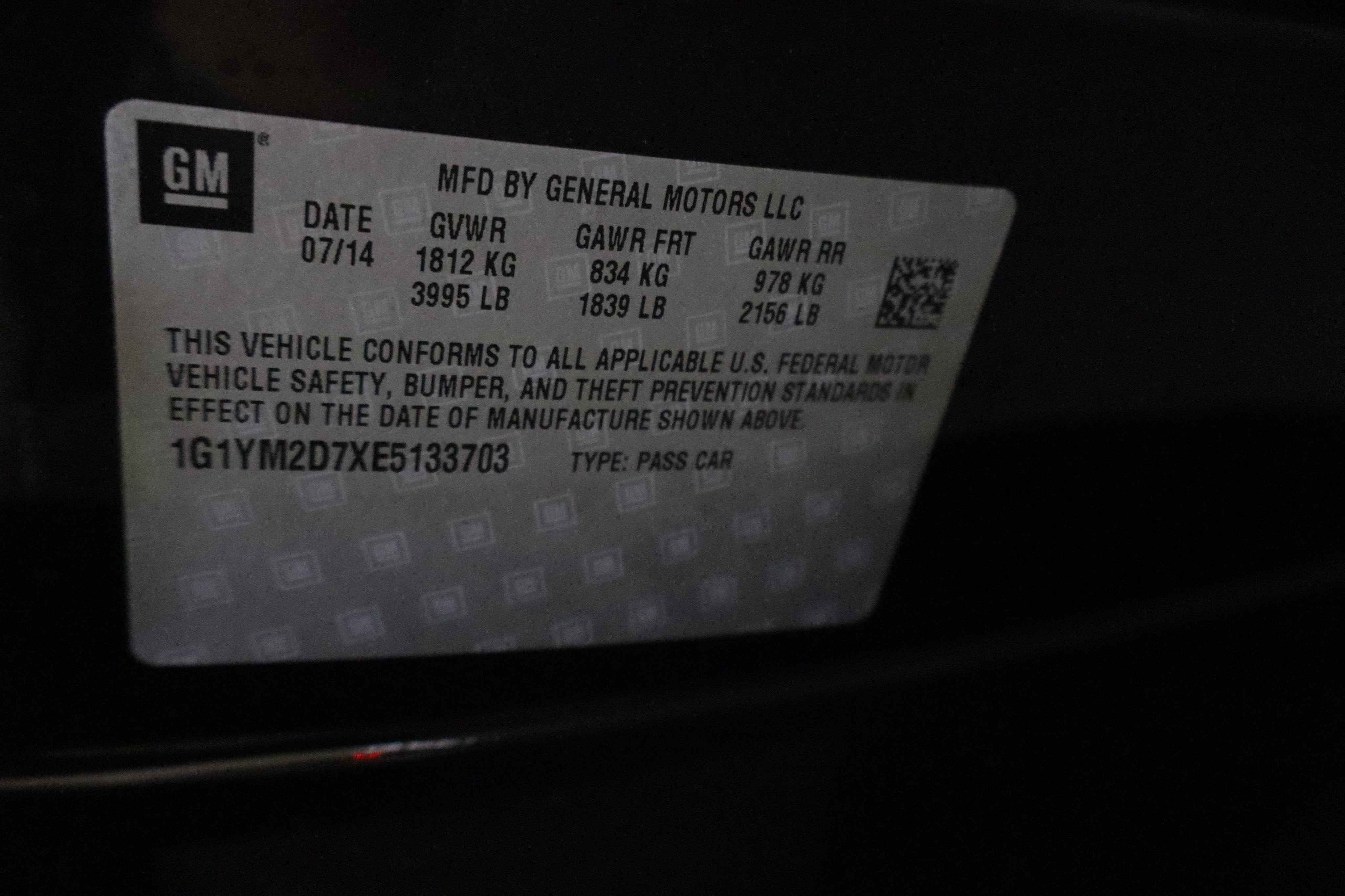 2014 Chevrolet Corvette Stingray Z51 3LT