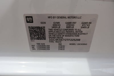 2026 Chevrolet Silverado 3500HD Work Truck 4WD