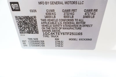 2026 Chevrolet Silverado 3500HD LT Crew Cab 4WD