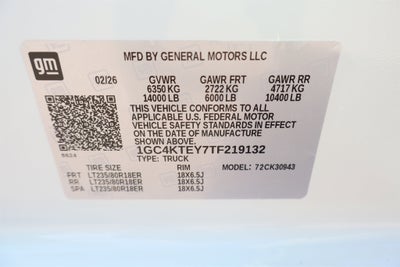 2026 Chevrolet Silverado 3500HD LT Crew Cab 4WD