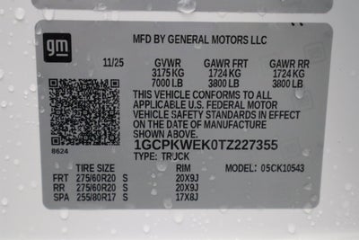 2026 Chevrolet Silverado 1500 RST Crew Cab 4WD