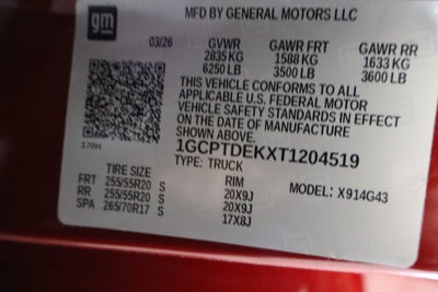 2026 Chevrolet Colorado 4WD Z71 Crew Cab