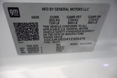 2026 Chevrolet Silverado 1500 LT 4WD
