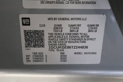 2026 Chevrolet Silverado 1500 LTZ Crew Cab 4WD