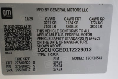 2026 Chevrolet Silverado 1500 LTZ Crew Cab 4WD