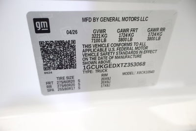 2026 Chevrolet Silverado 1500 LTZ Crew Cab 4WD