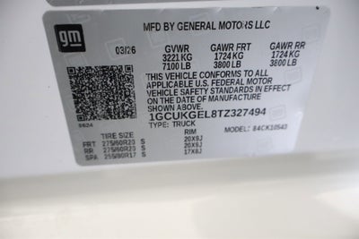 2026 Chevrolet Silverado 1500 LTZ Crew Cab 4WD