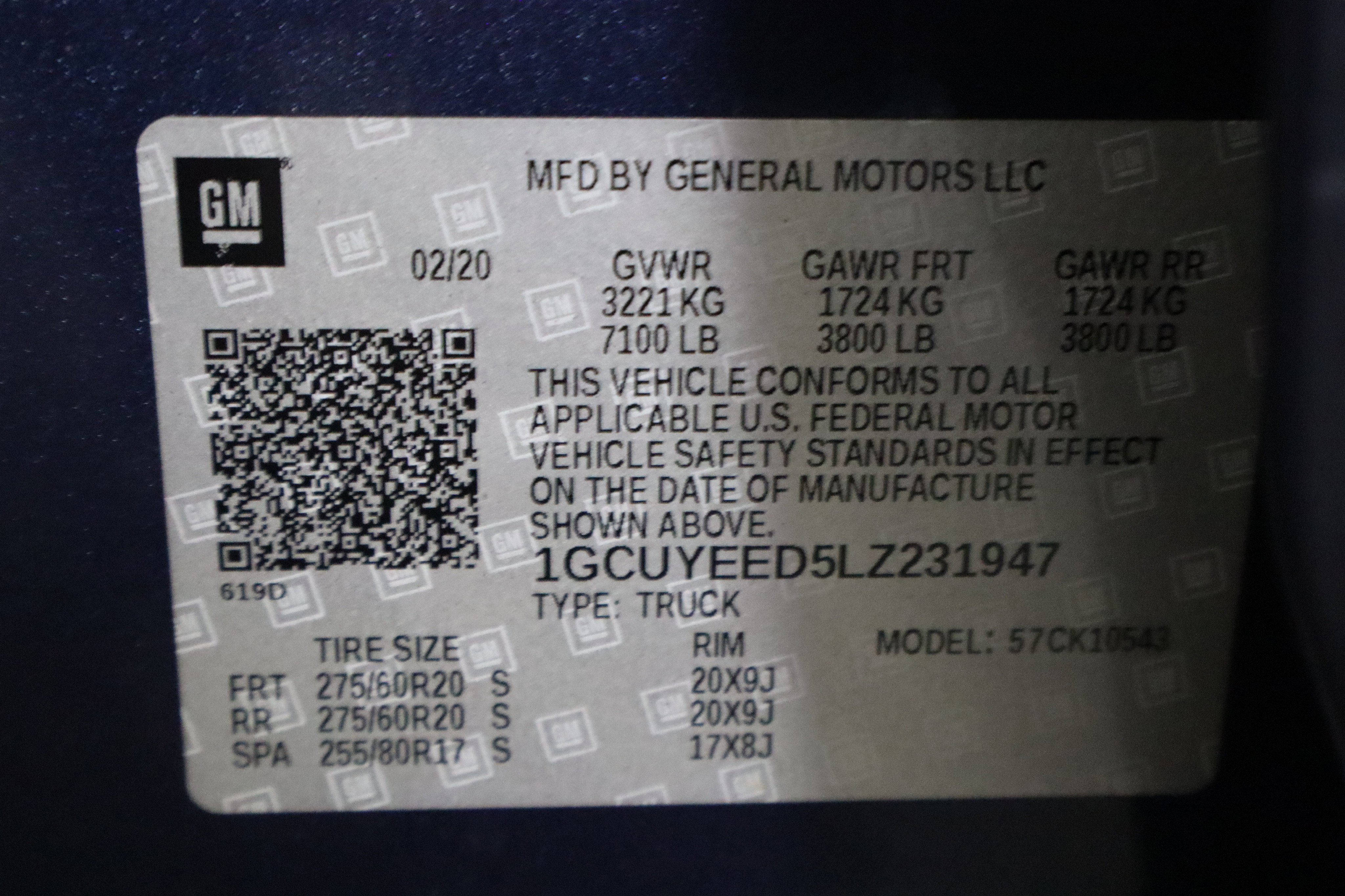 2020 Chevrolet Silverado 1500 RST Crew Cab 4WD