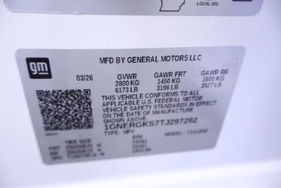 2026 Chevrolet Traverse FWD LT