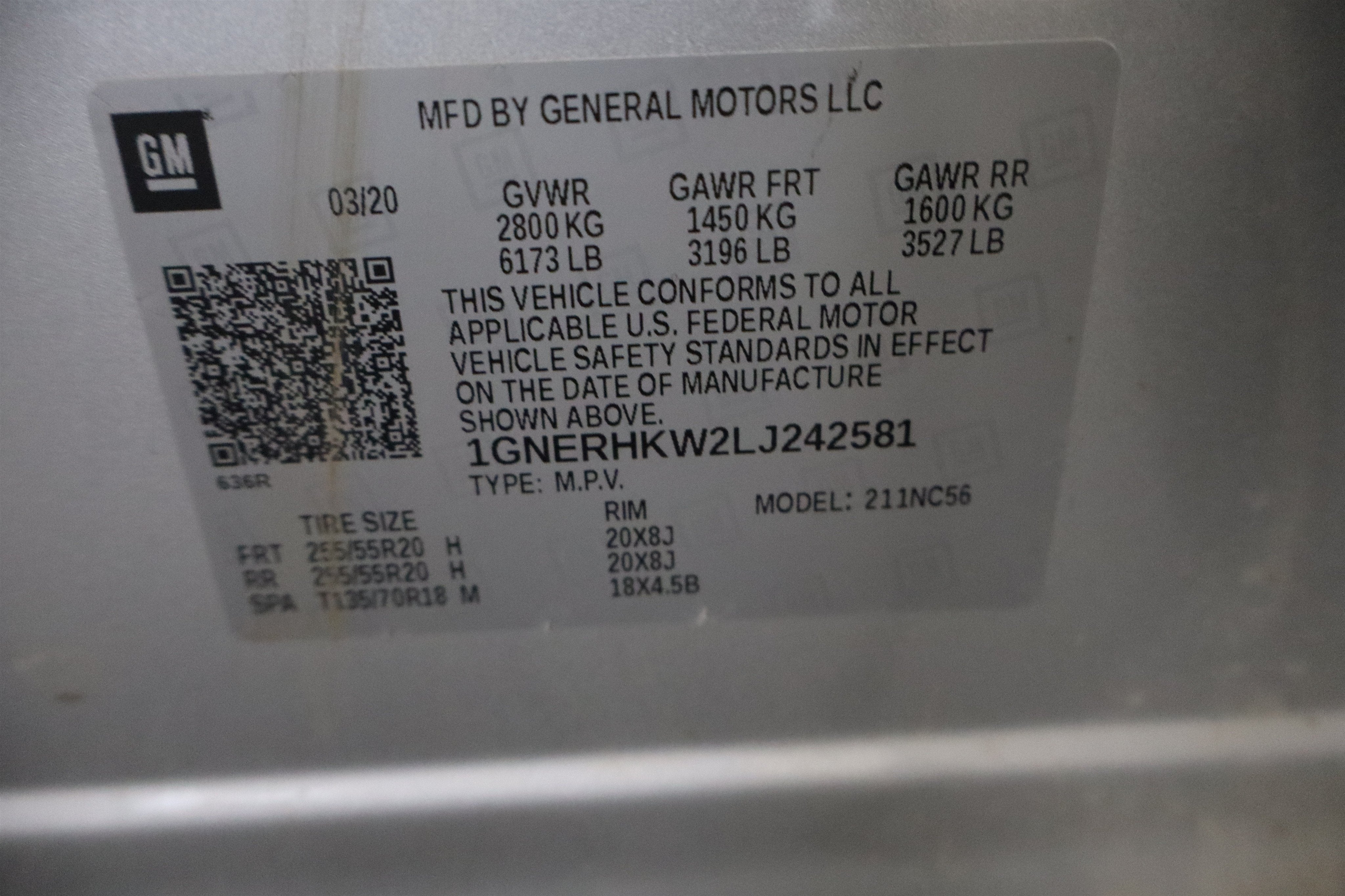 2020 Chevrolet Traverse LT Leather