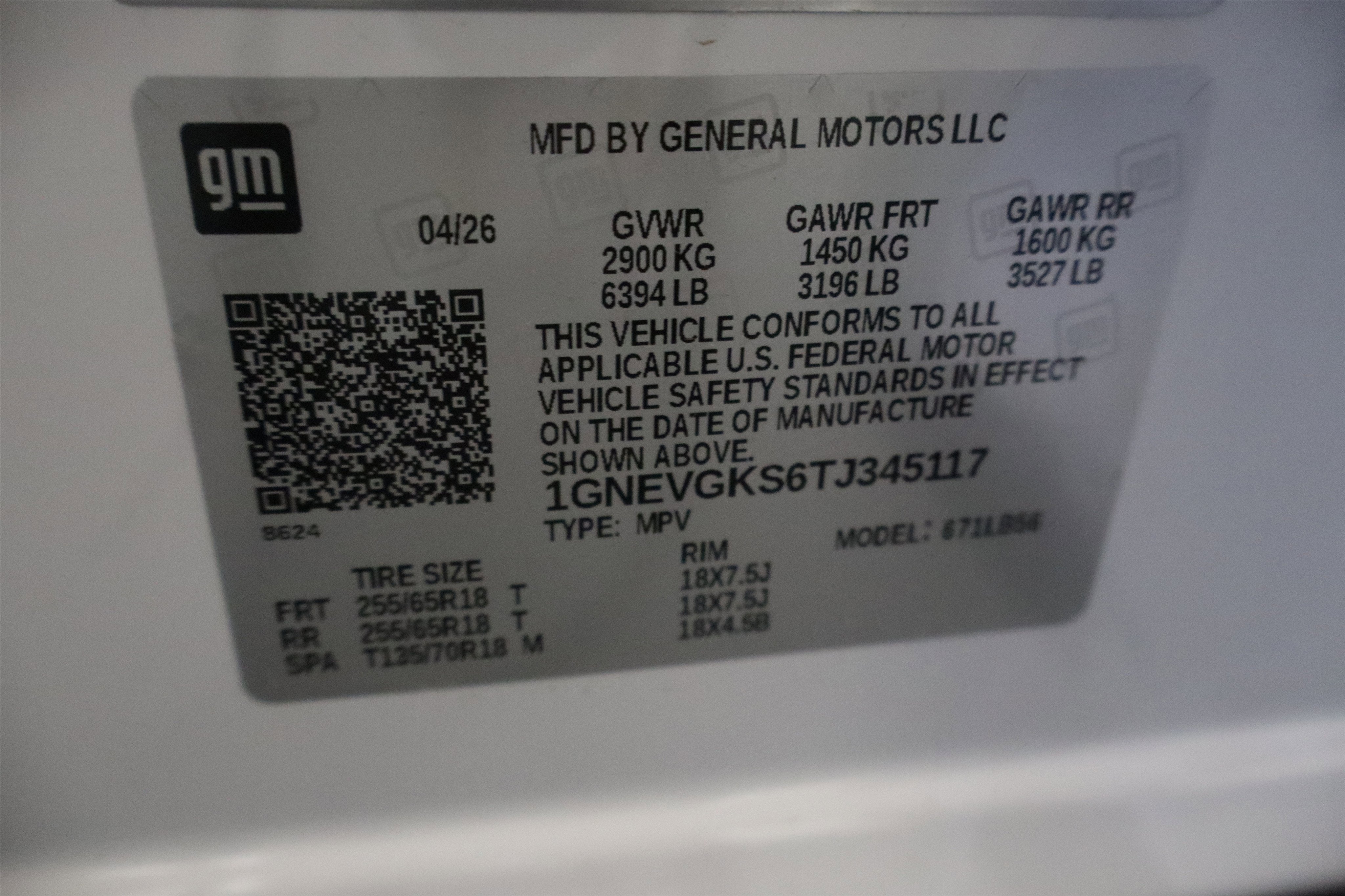 2026 Chevrolet Traverse AWD LT