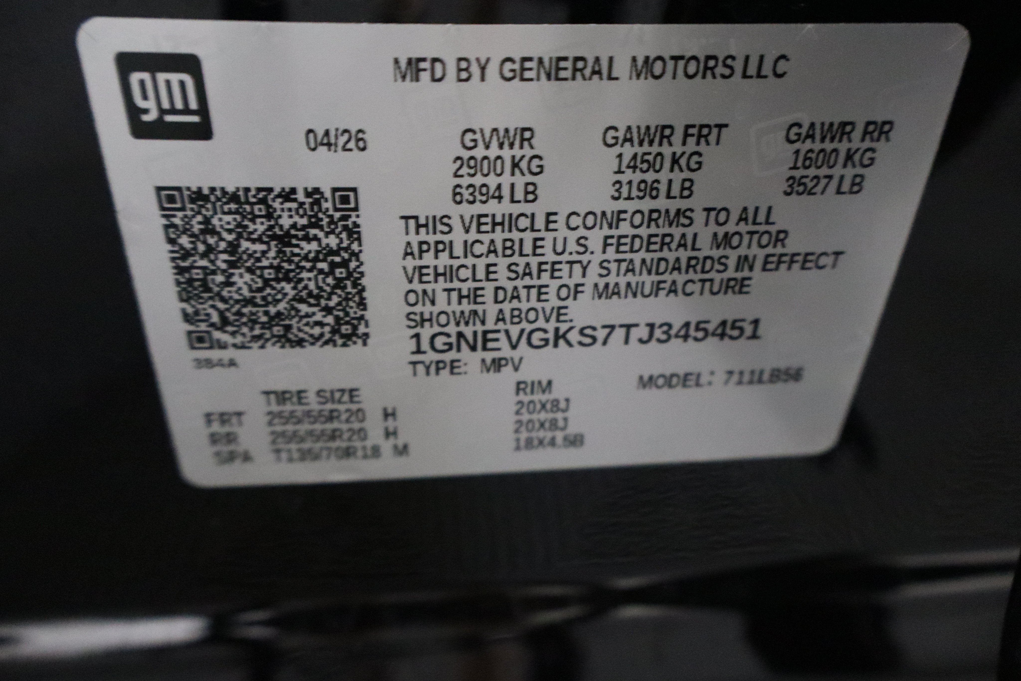2026 Chevrolet Traverse AWD LT