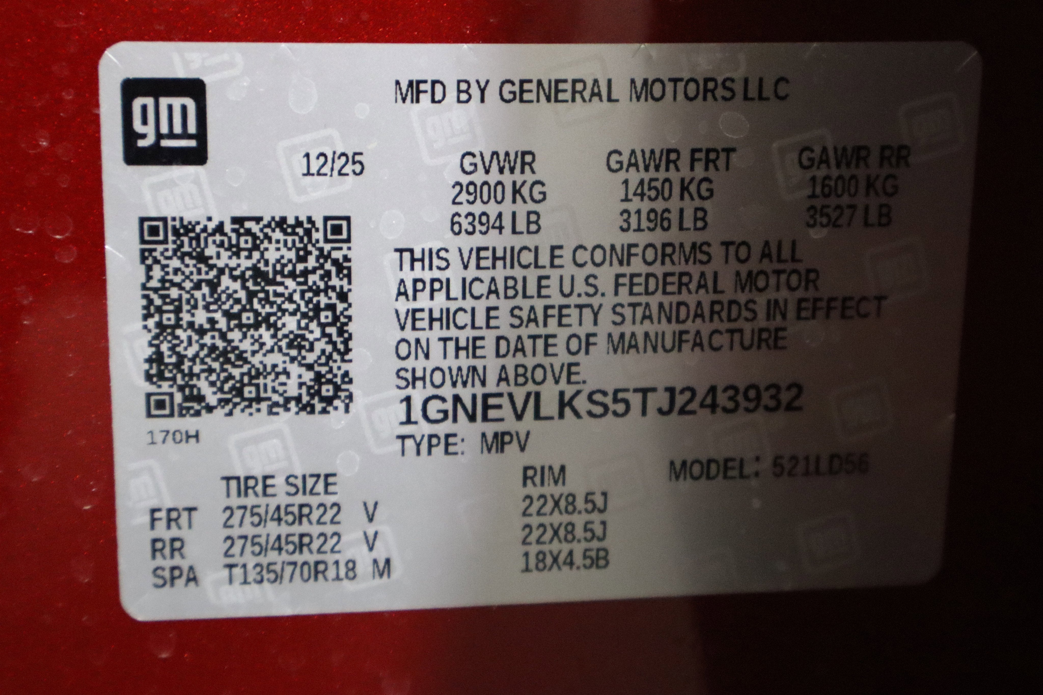 2026 Chevrolet Traverse AWD RS