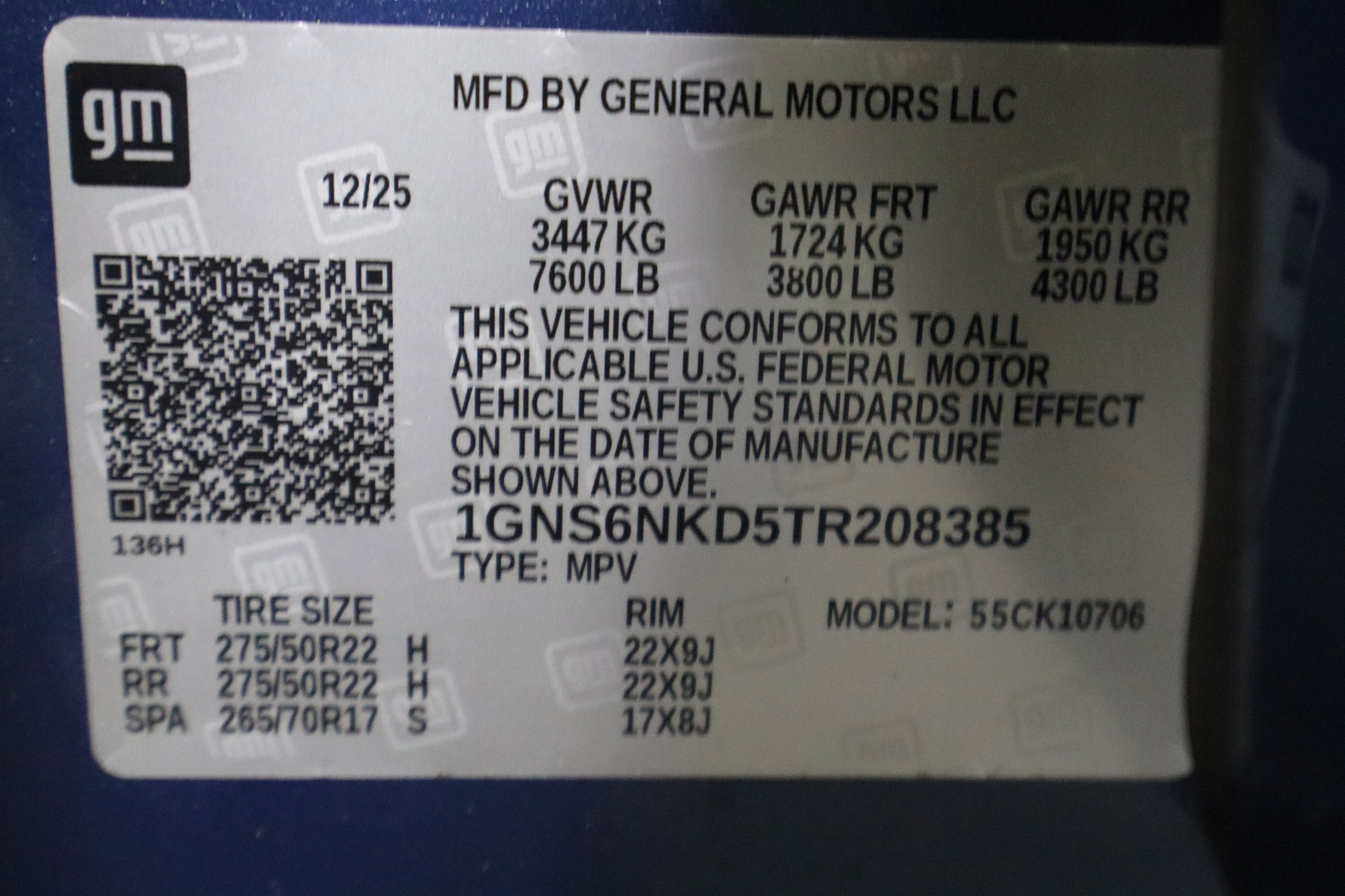 2026 Chevrolet Tahoe LT 4WD