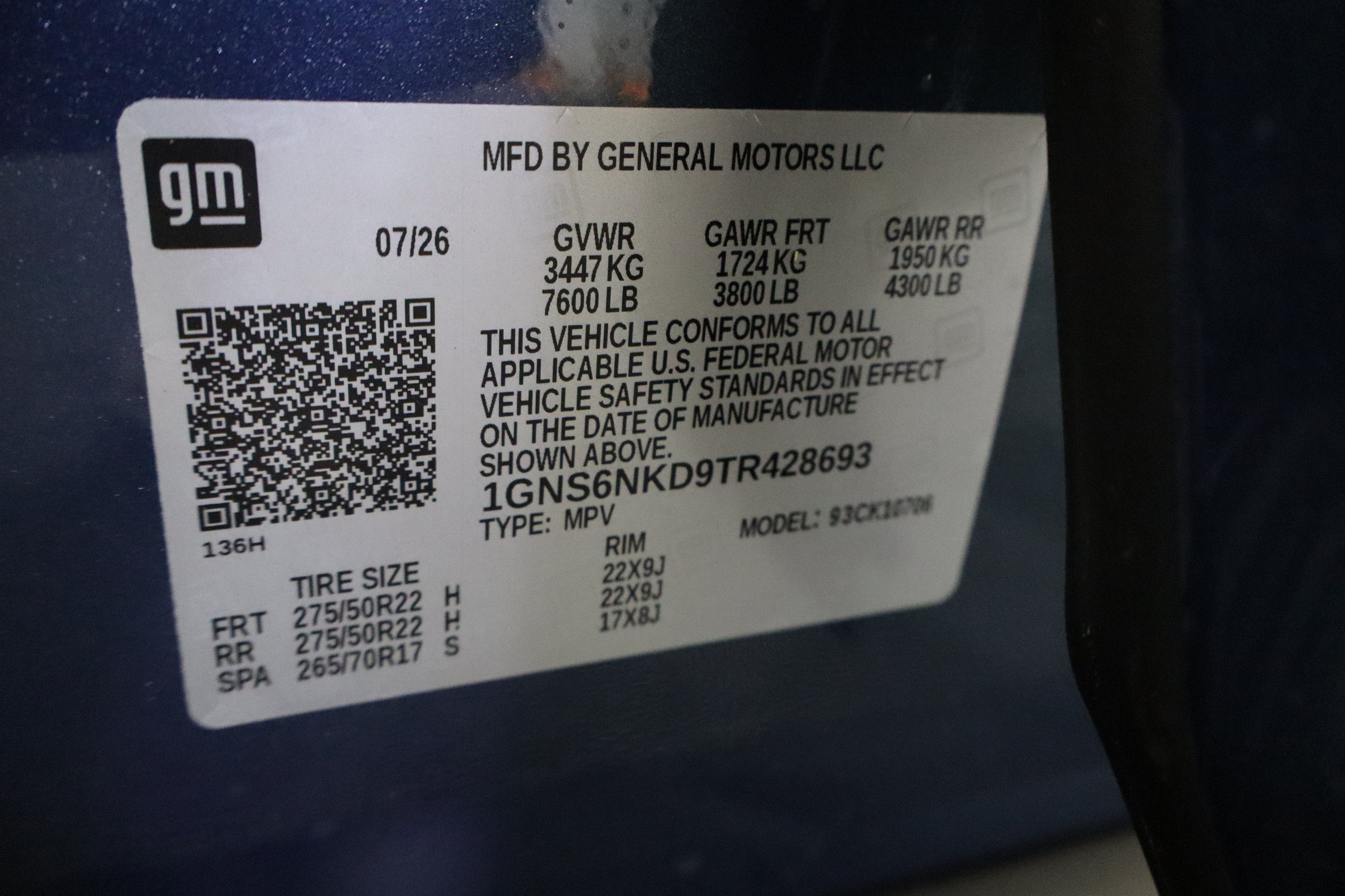 2026 Chevrolet Tahoe LT 4WD