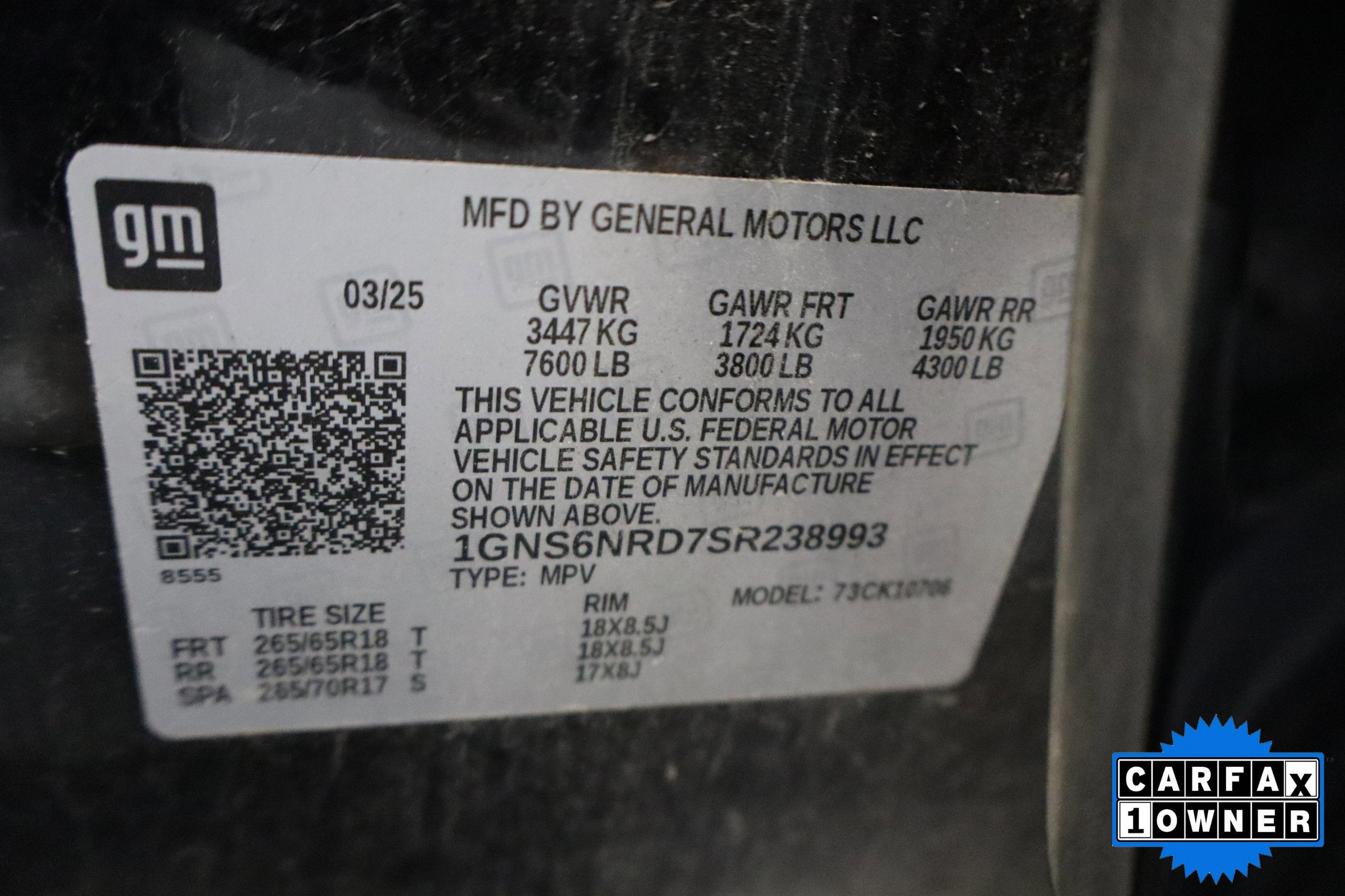 2025 Chevrolet Tahoe LT 4WD