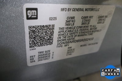 2025 Chevrolet Tahoe LT 4WD