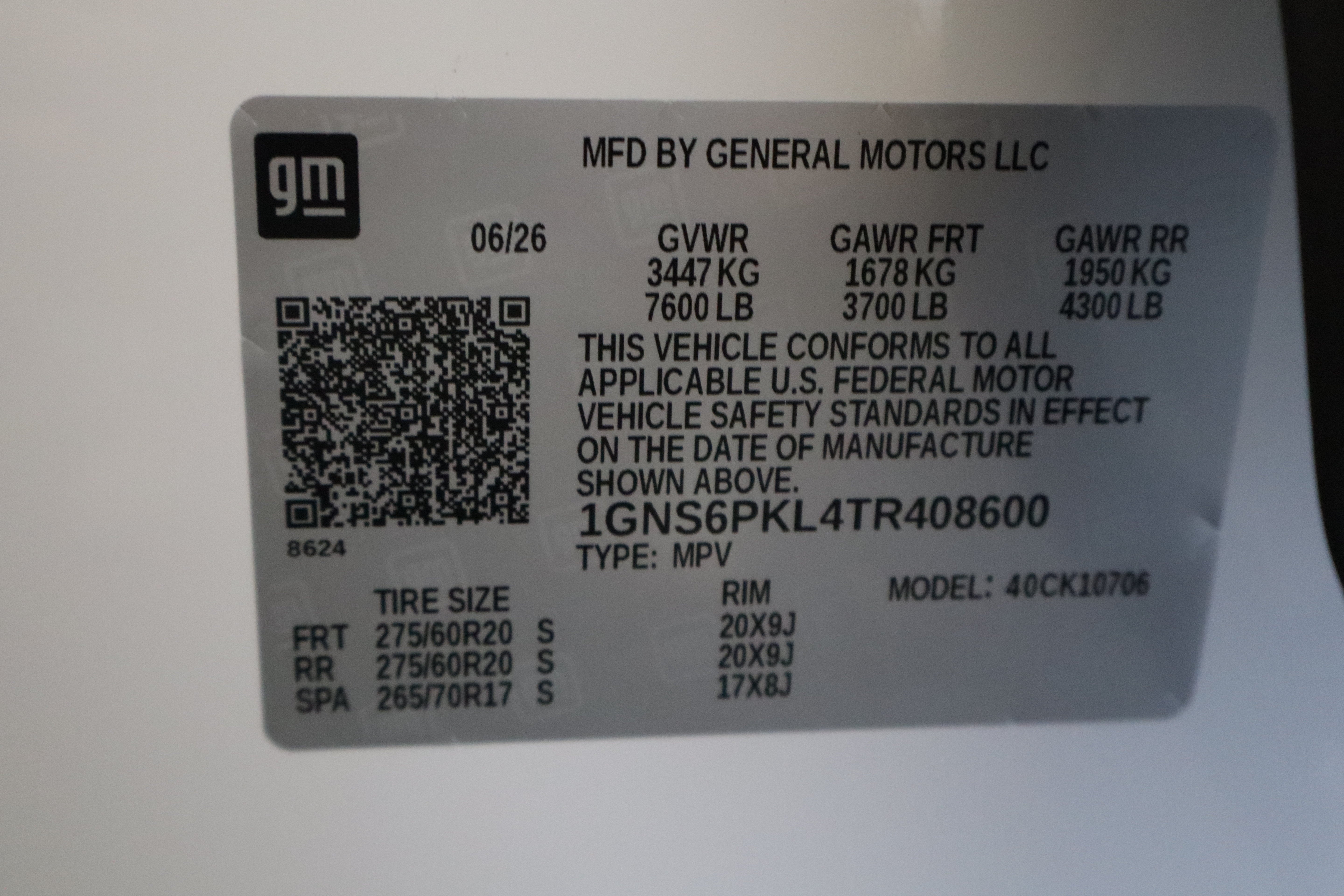 2026 Chevrolet Tahoe Z71 4WD