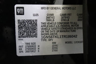 2026 Chevrolet Tahoe High Country 4WD