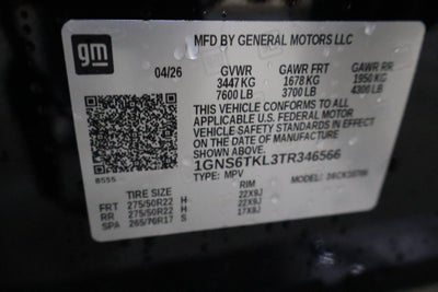 2026 Chevrolet Tahoe High Country Crew Cab 4WD
