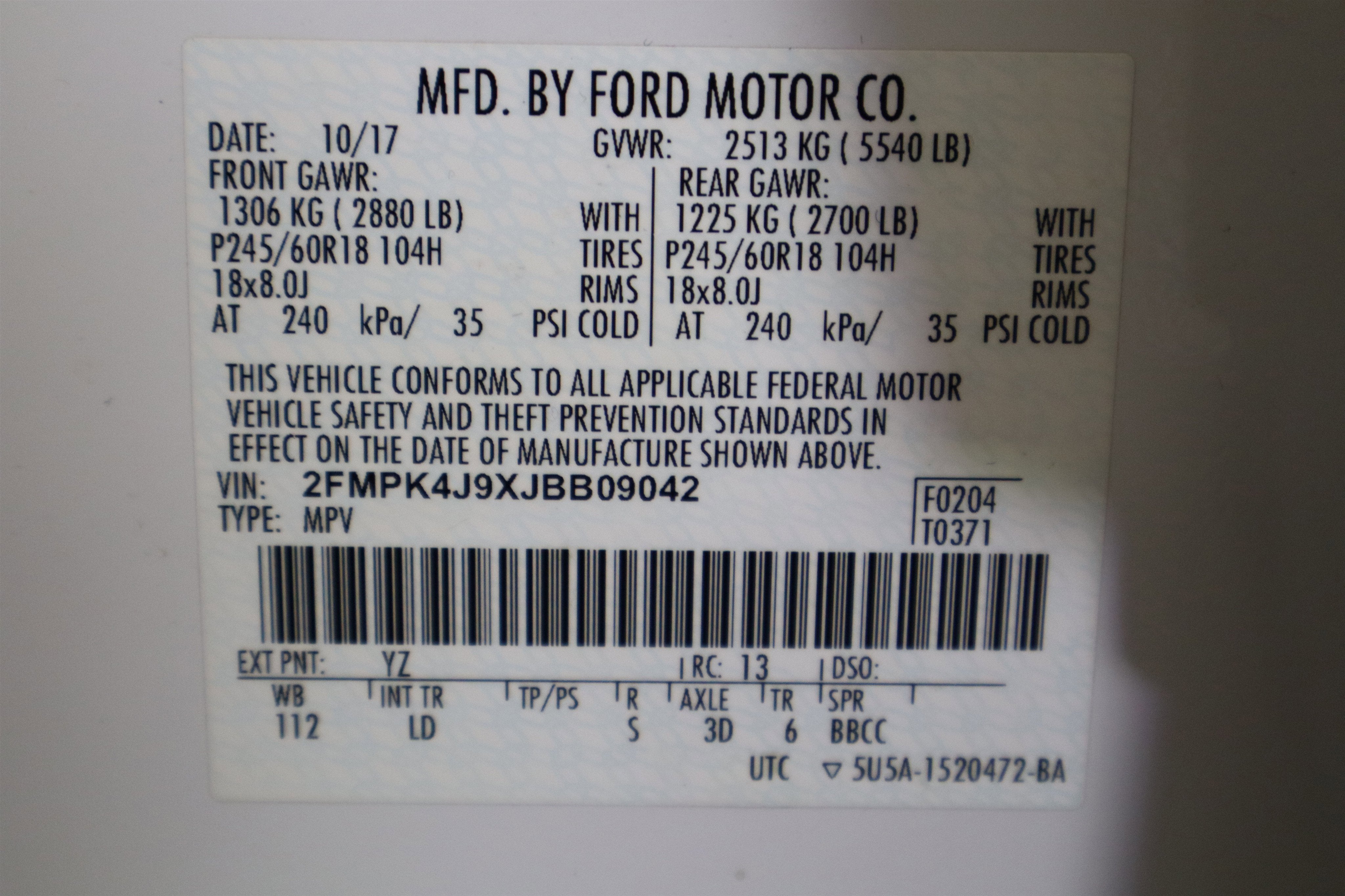 2018 Ford Edge SEL AWD