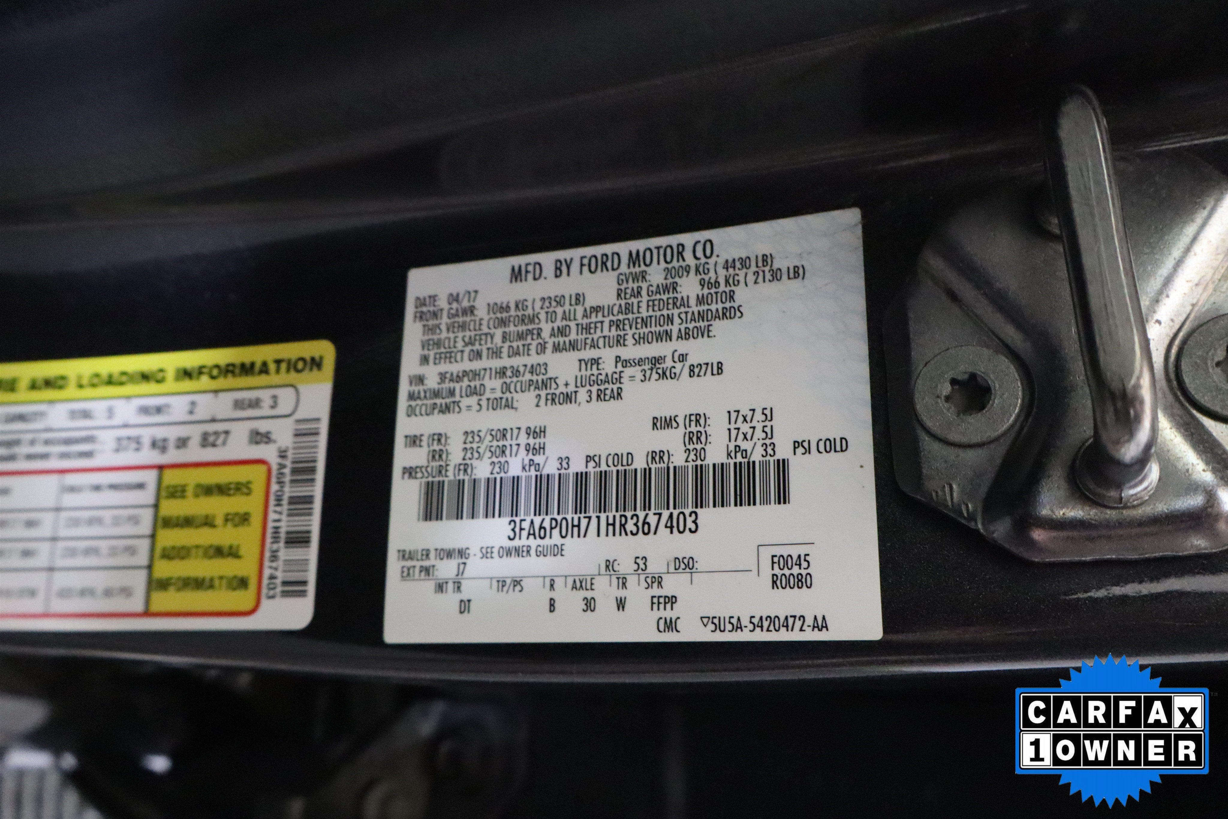 2017 Ford Fusion SE