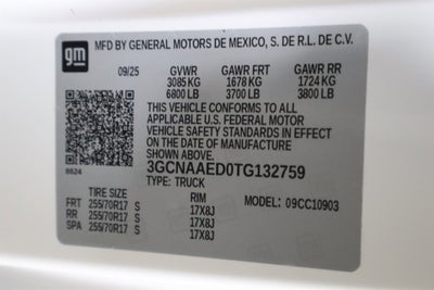 2026 Chevrolet Silverado 1500 Work Truck Crew Cab