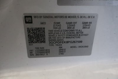 2023 Chevrolet Silverado 1500 LT Trail Boss Crew Cab 4WD