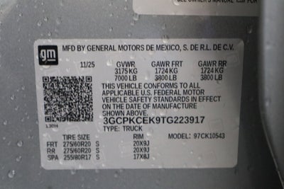 2026 Chevrolet Silverado 1500 Custom Trail Boss Crew Cab 4WD