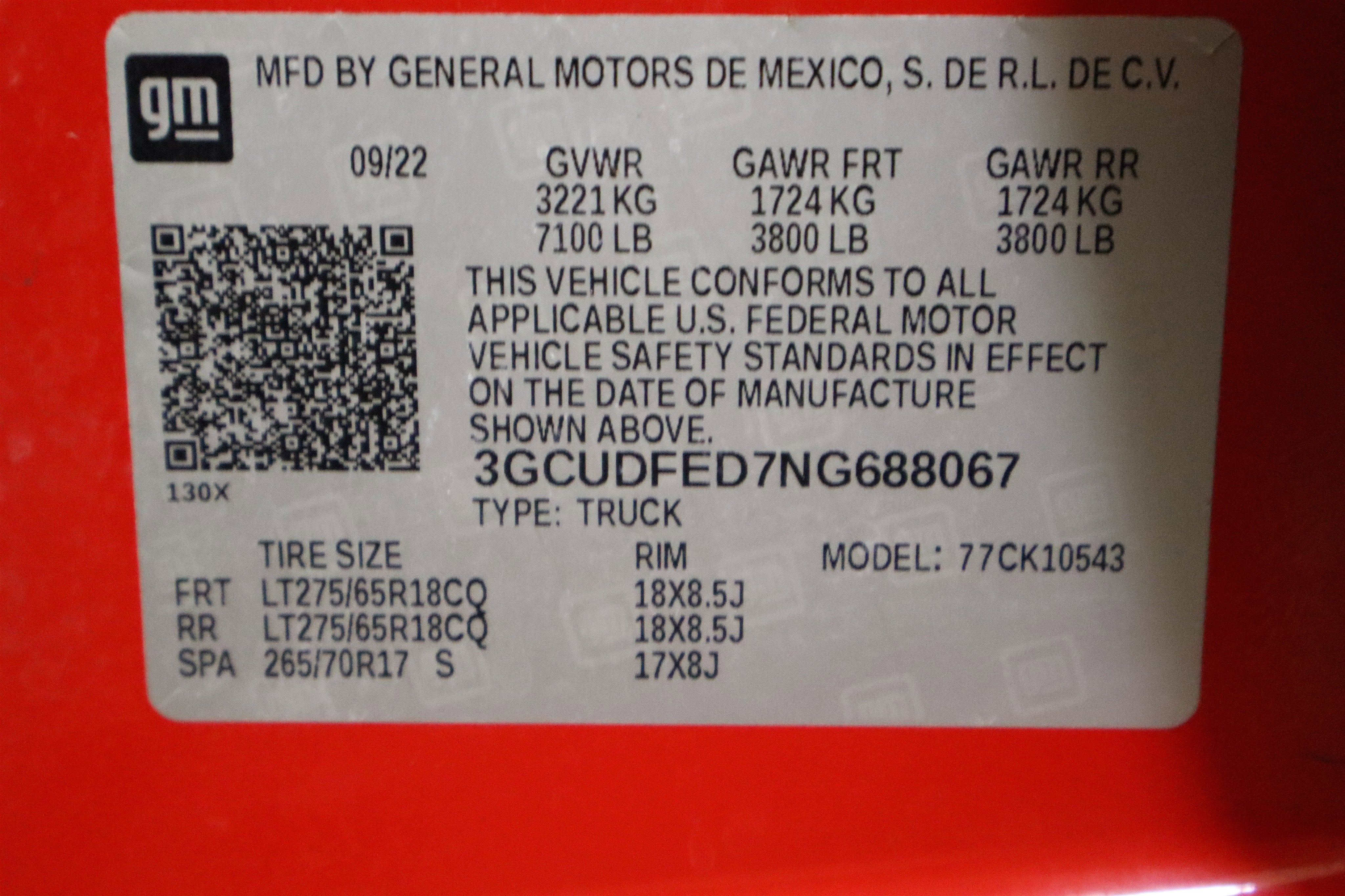 2022 Chevrolet Silverado 1500 LT Trail Boss Crew Cab 4WD