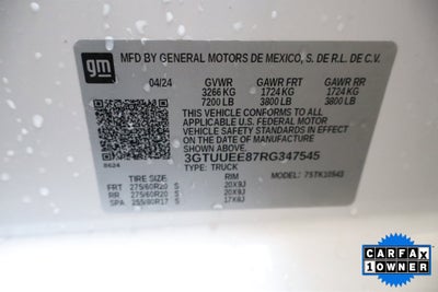 2024 GMC Sierra 1500 AT4 Crew Cab 4WD